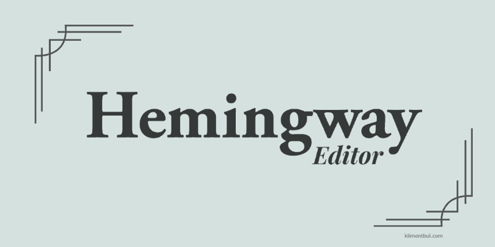 Hemingway Editor tool